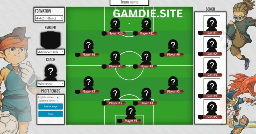 Inazuma Eleven Team Builder 